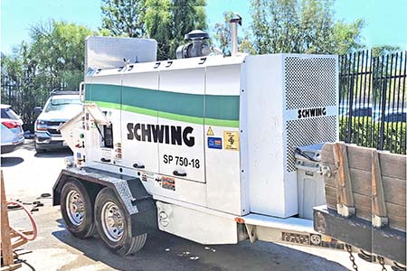 2019 Schwing SP750-18 Concrete Trailer Pump