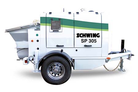 2021 Schwing SP305 Concrete Trailer Pump 