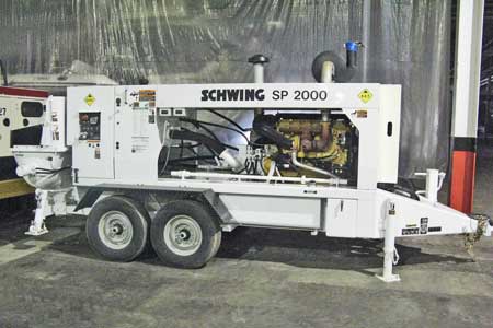 2012 Schwing SP2000 Concrete Line Pump